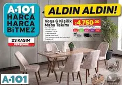 VEGA 6 KİŞİLİK MASA TAKIMI VEGA 6 KİŞİLİK MASA TAKIMI